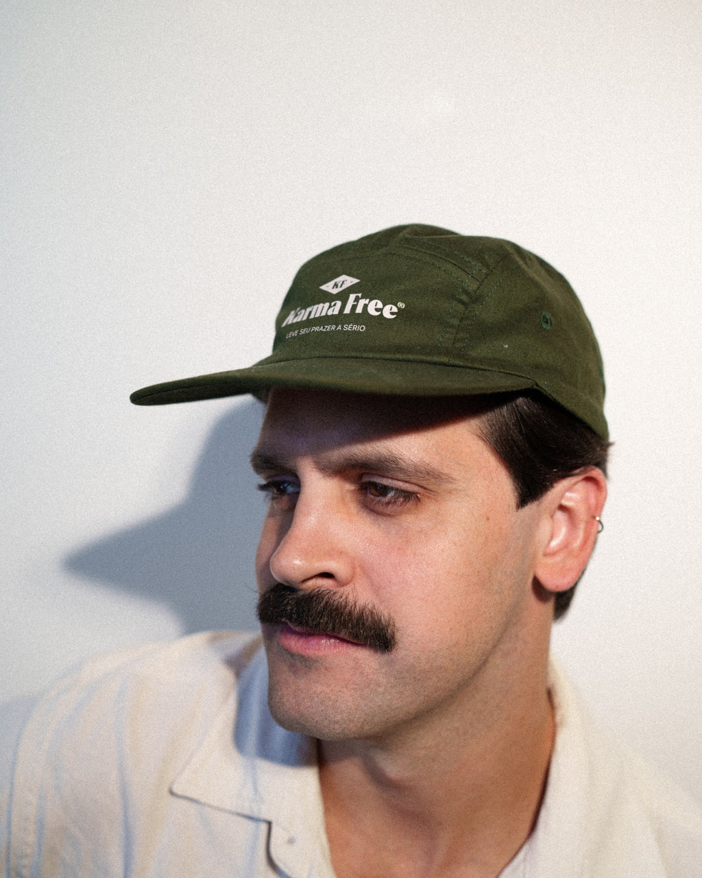 Boné Karma Free Five Panel na cor Musgo